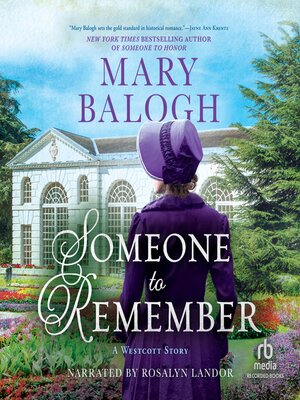 cover image of Someone to Remember